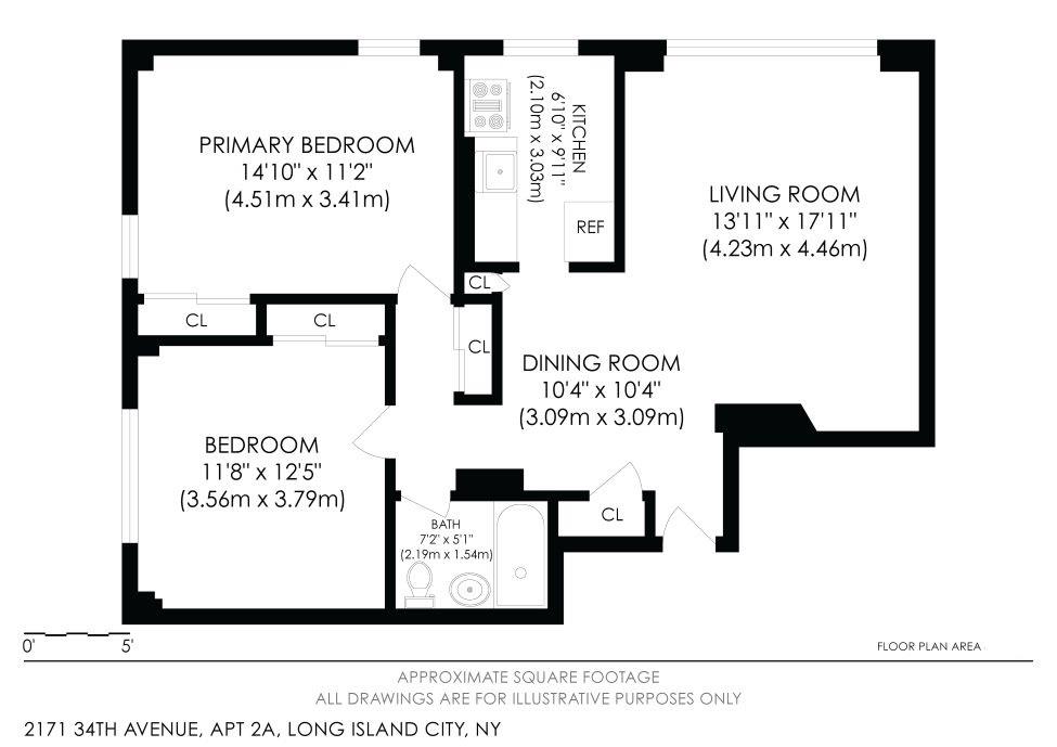 Floorplan for 21-71 34th Avenue, 2-A