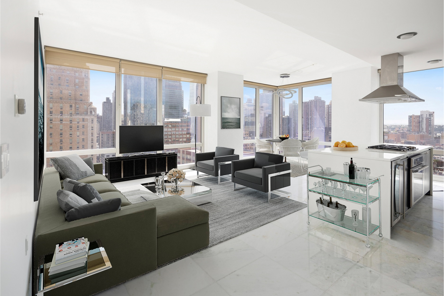 247 West 46th Street 1803, Chelsea And Clinton, Downtown, NYC - 2 Bedrooms  
2.5 Bathrooms  
4 Rooms - 