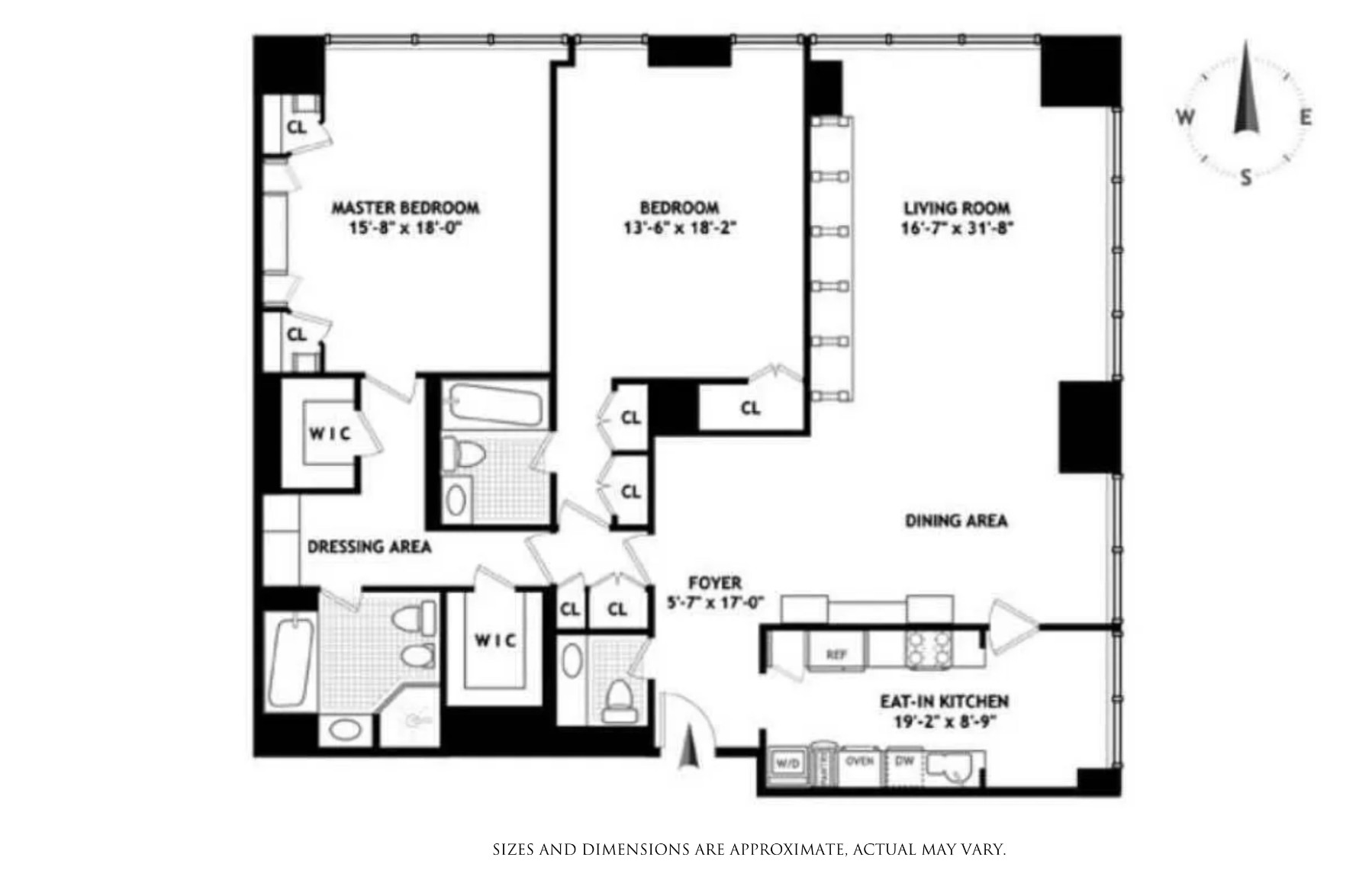 Floorplan for 641 5th Avenue, 33D