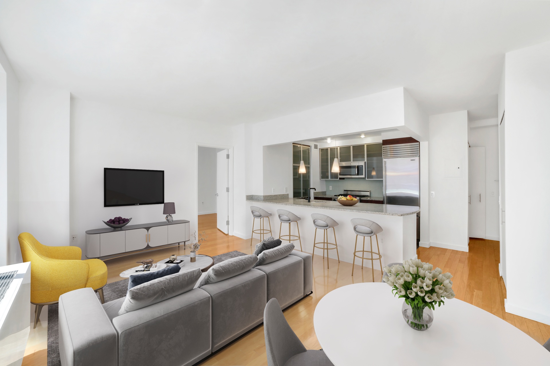 555 West 23rd Street N-11J, Chelsea, Downtown, NYC - 2 Bedrooms  
2 Bathrooms  
4 Rooms - 