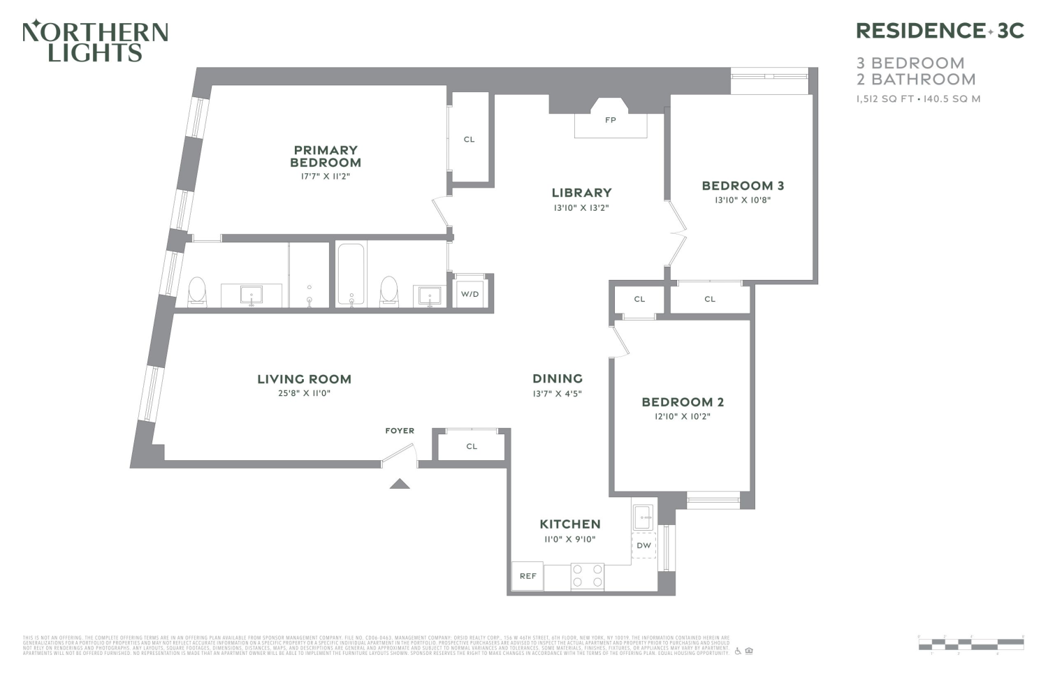 Floorplan for 148-09 Northern Bouleva, 3C