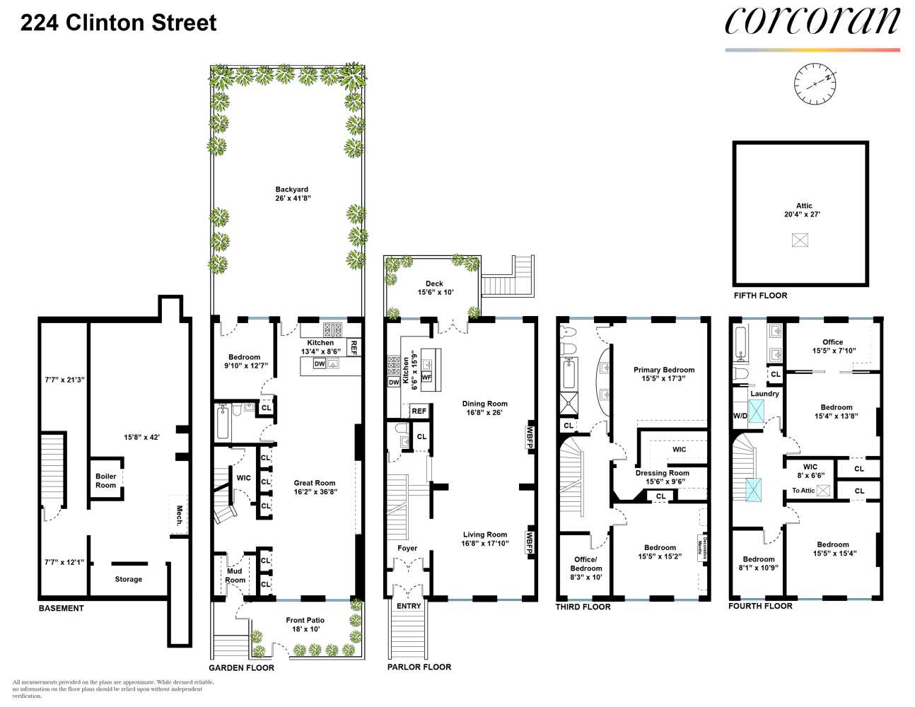 Floorplan for 224 Clinton Street