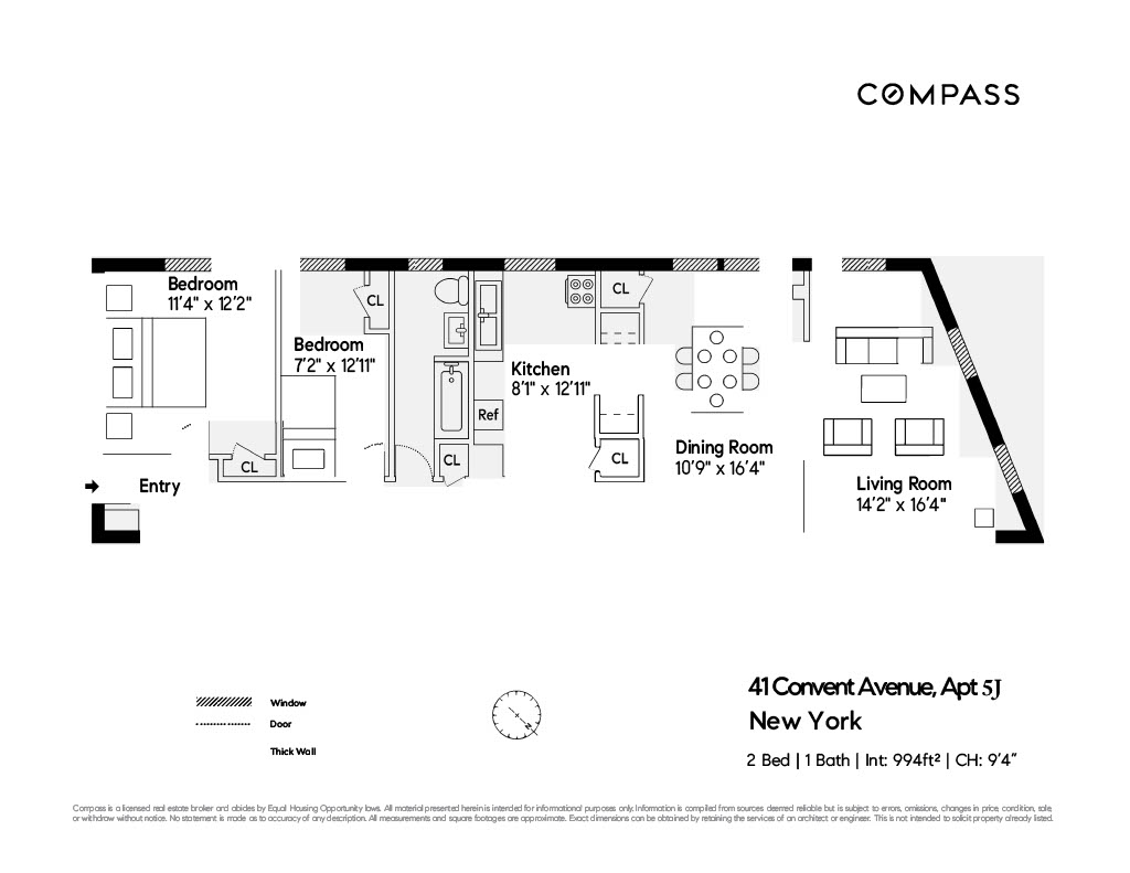 Floorplan for 41 Convent Avenue, 5J