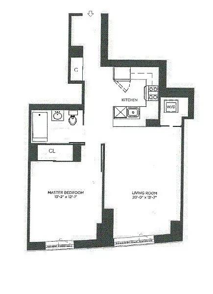 Floorplan for 100 Jay Street, 10-L