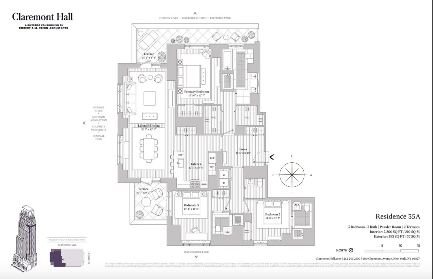 Floorplan for 100 Claremont Avenue, 35A