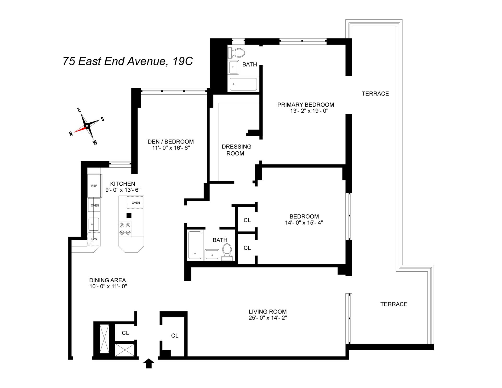 Floorplan for 75 East End Avenue, 19C