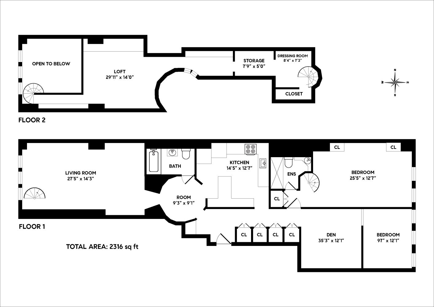 Floorplan for 235 East 49th Street, 1C