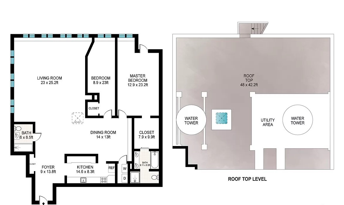 Floorplan for 14 East 33rd Street, 12S