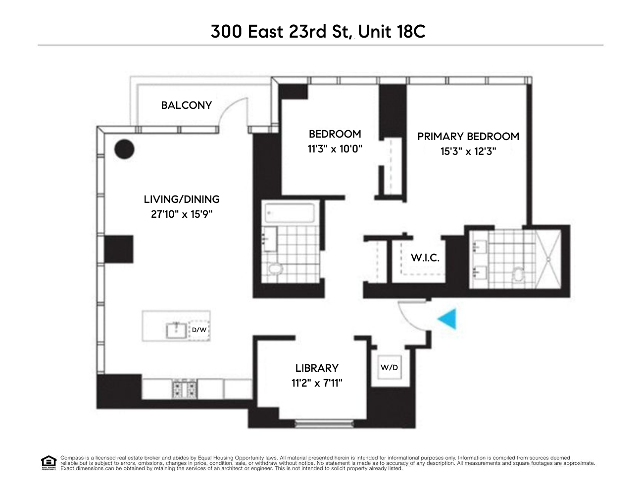 Floorplan for 300 East 23rd Street, 18C