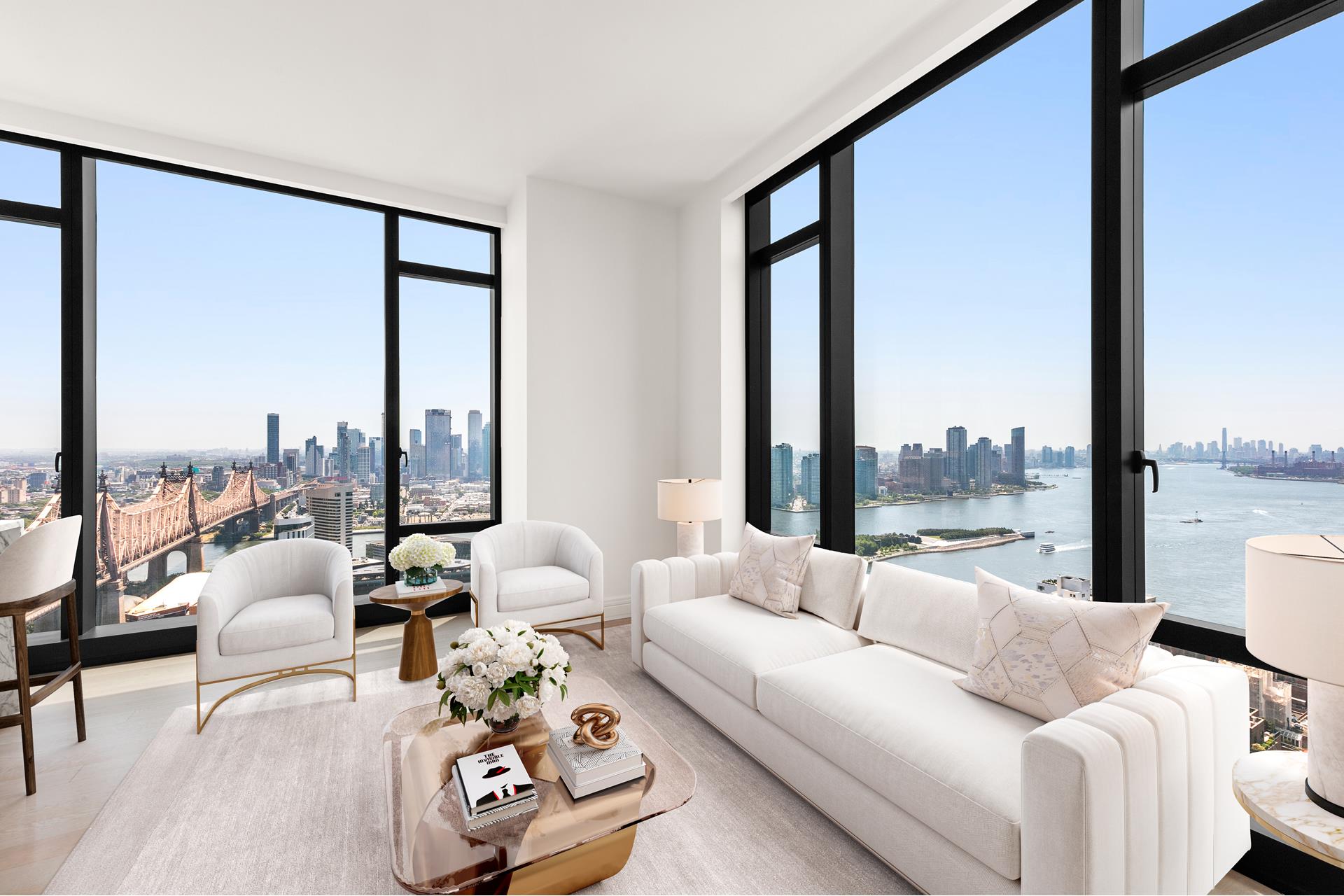 430 East 58th Street 39B, Sutton Place, Midtown East, NYC - 2 Bedrooms  
2.5 Bathrooms  
5 Rooms - 