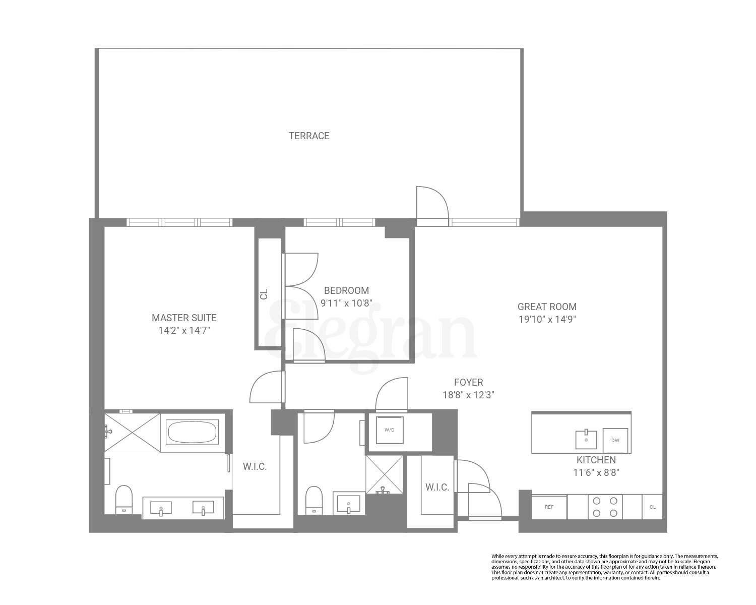 Floorplan for 509 Pacific Street, 3-H