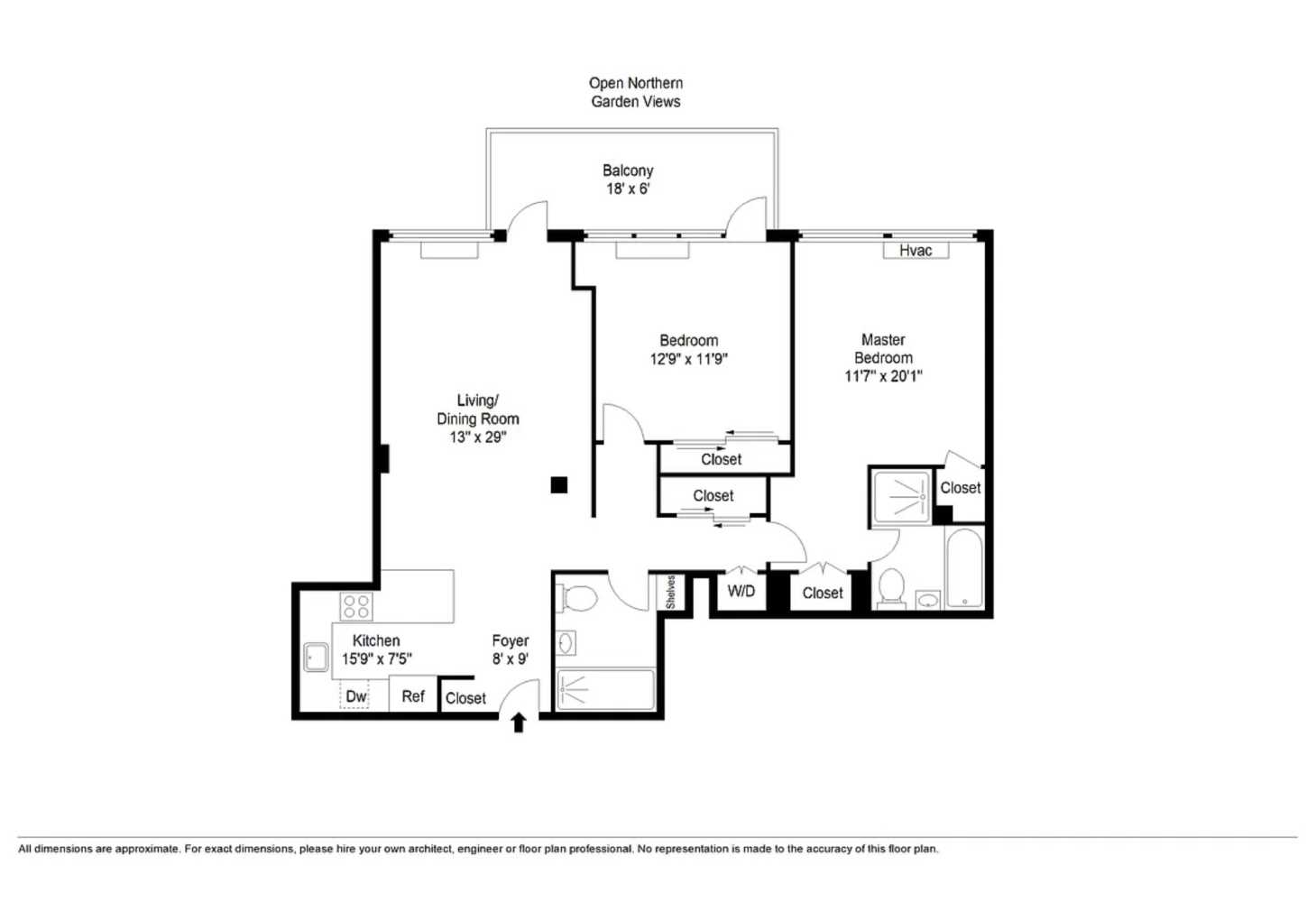 Floorplan for 525 East 11th Street, 4A