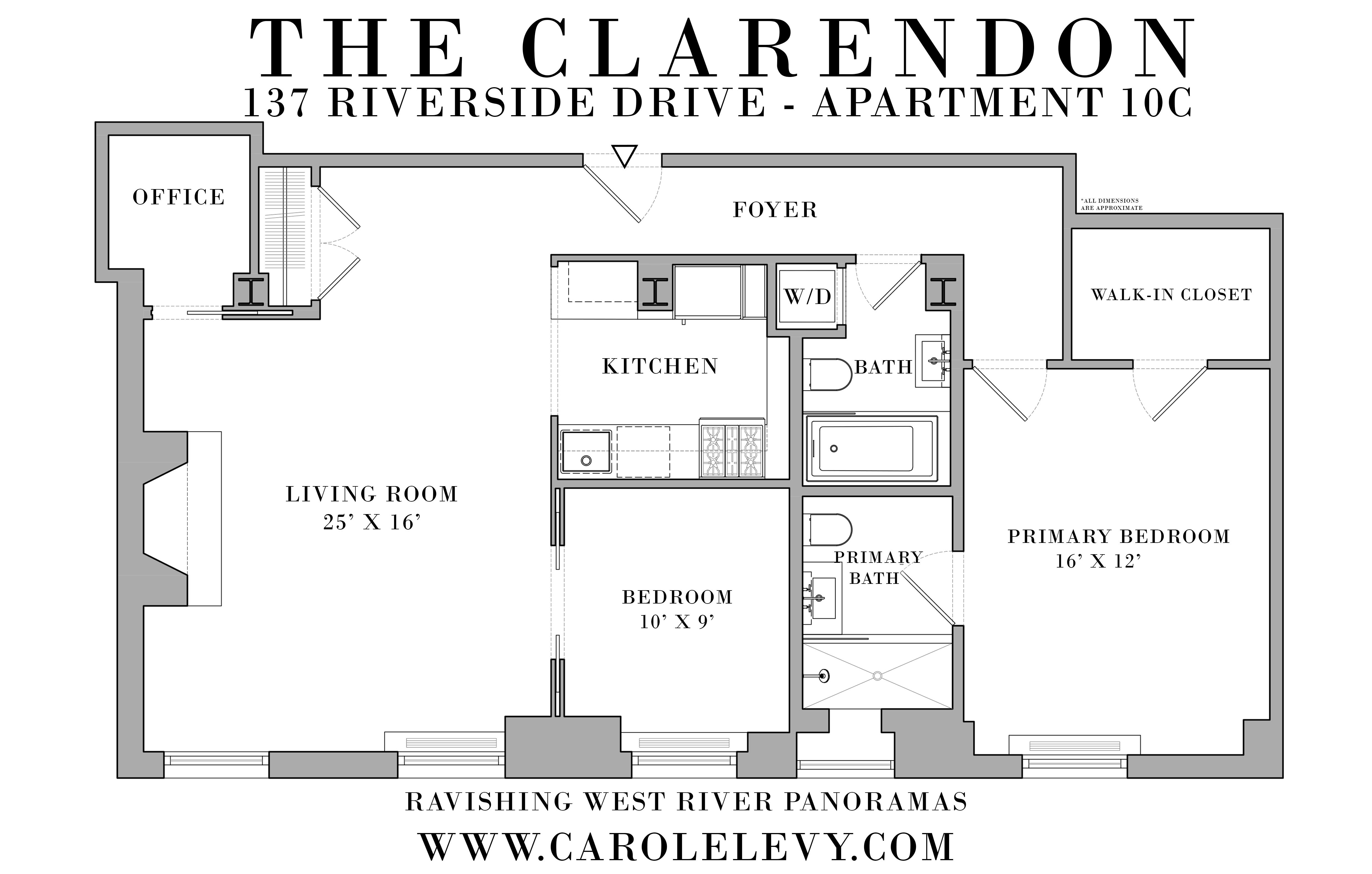 Floorplan for 137 Riverside Drive, 10-C