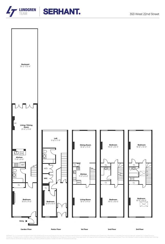 Floorplan for 353 West 22nd Street