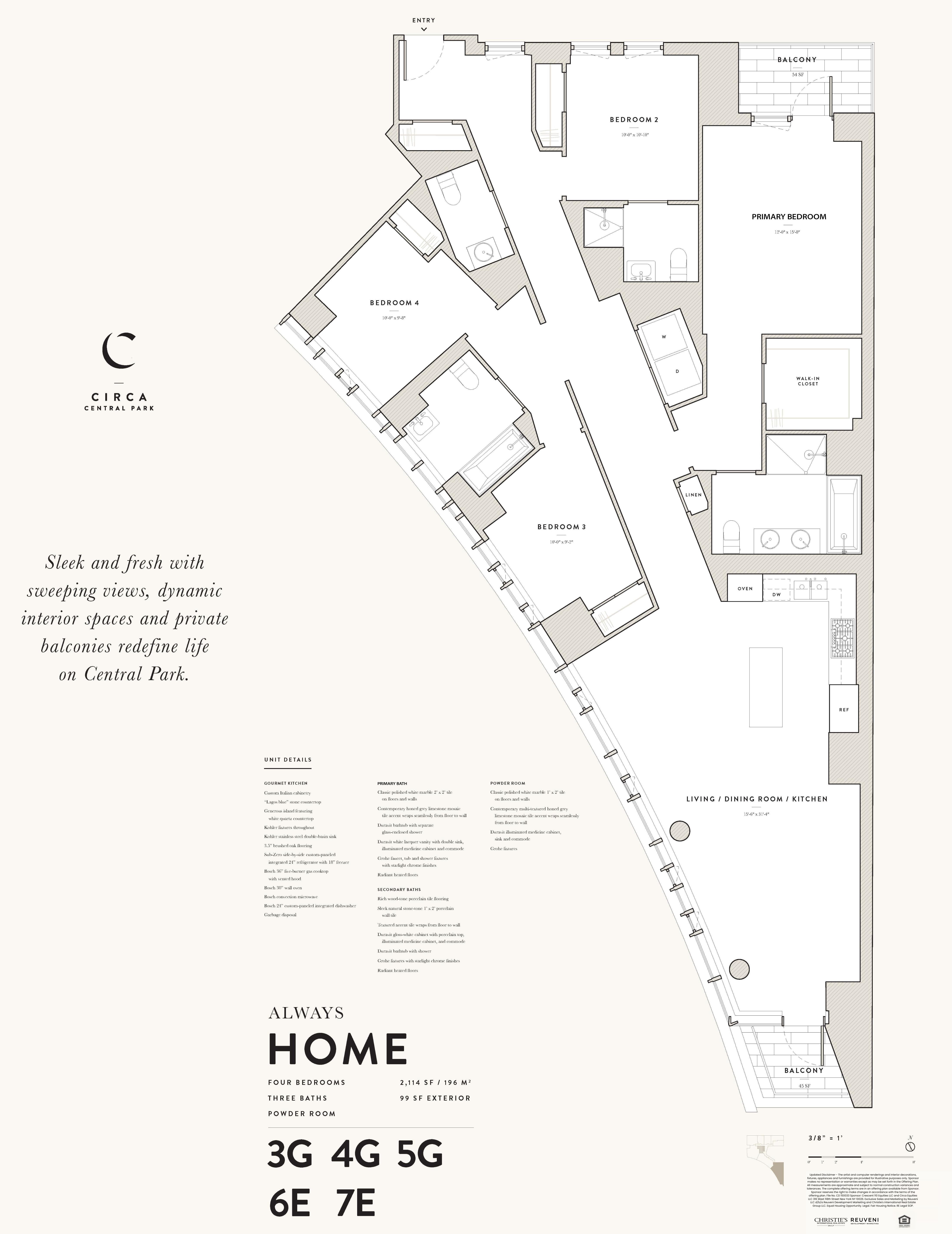 Floorplan for 285 West 110th Street, 5-G