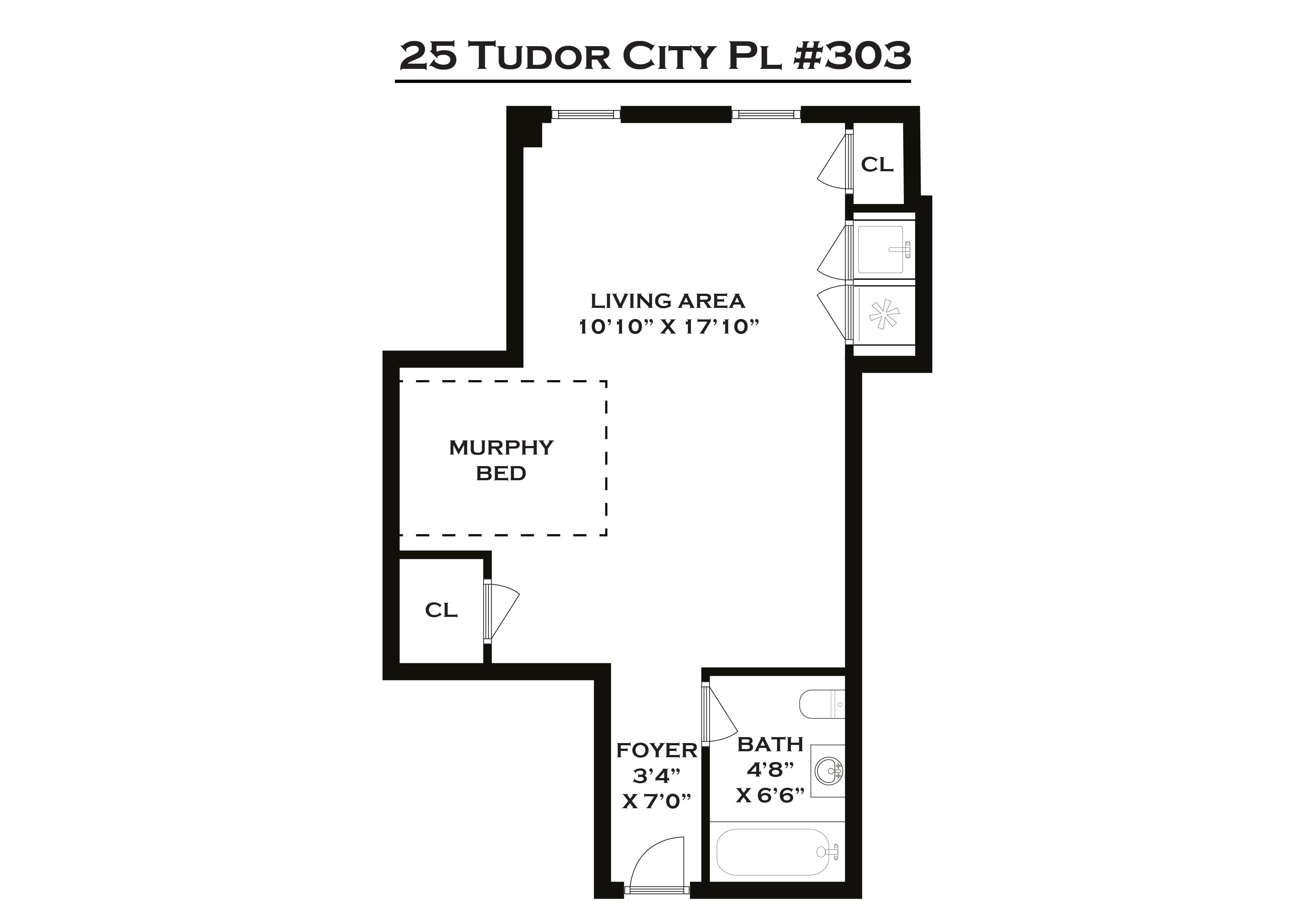 Floorplan for 25 Tudor City Place, 303