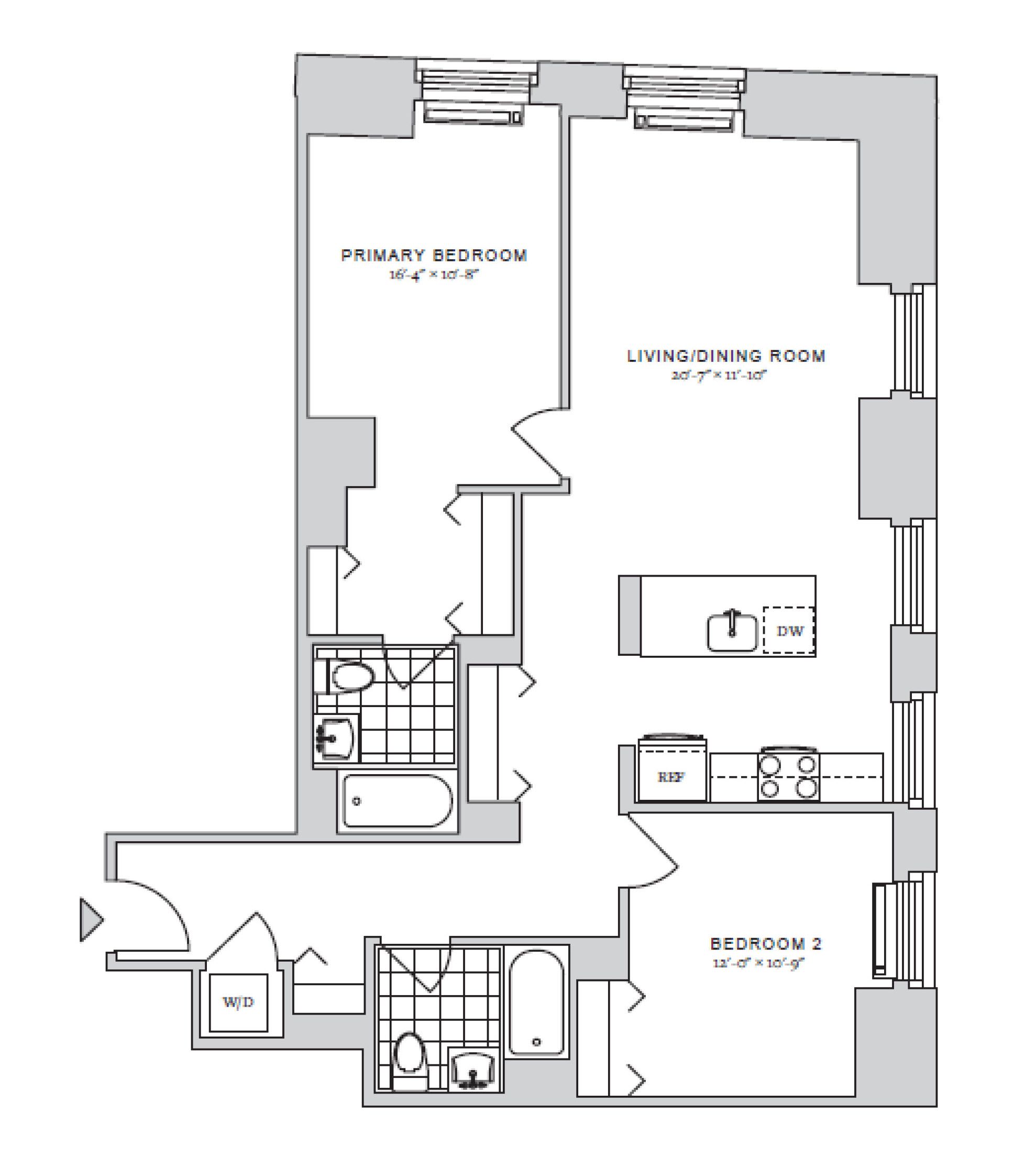 Floorplan for 70 Pine Street, 1120