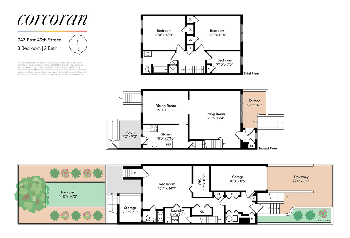 Floorplan for 743 East 49th Street