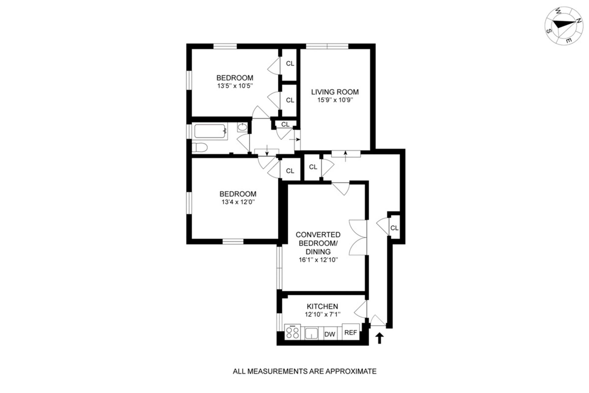 Floorplan for 7401 4th Avenue, B1