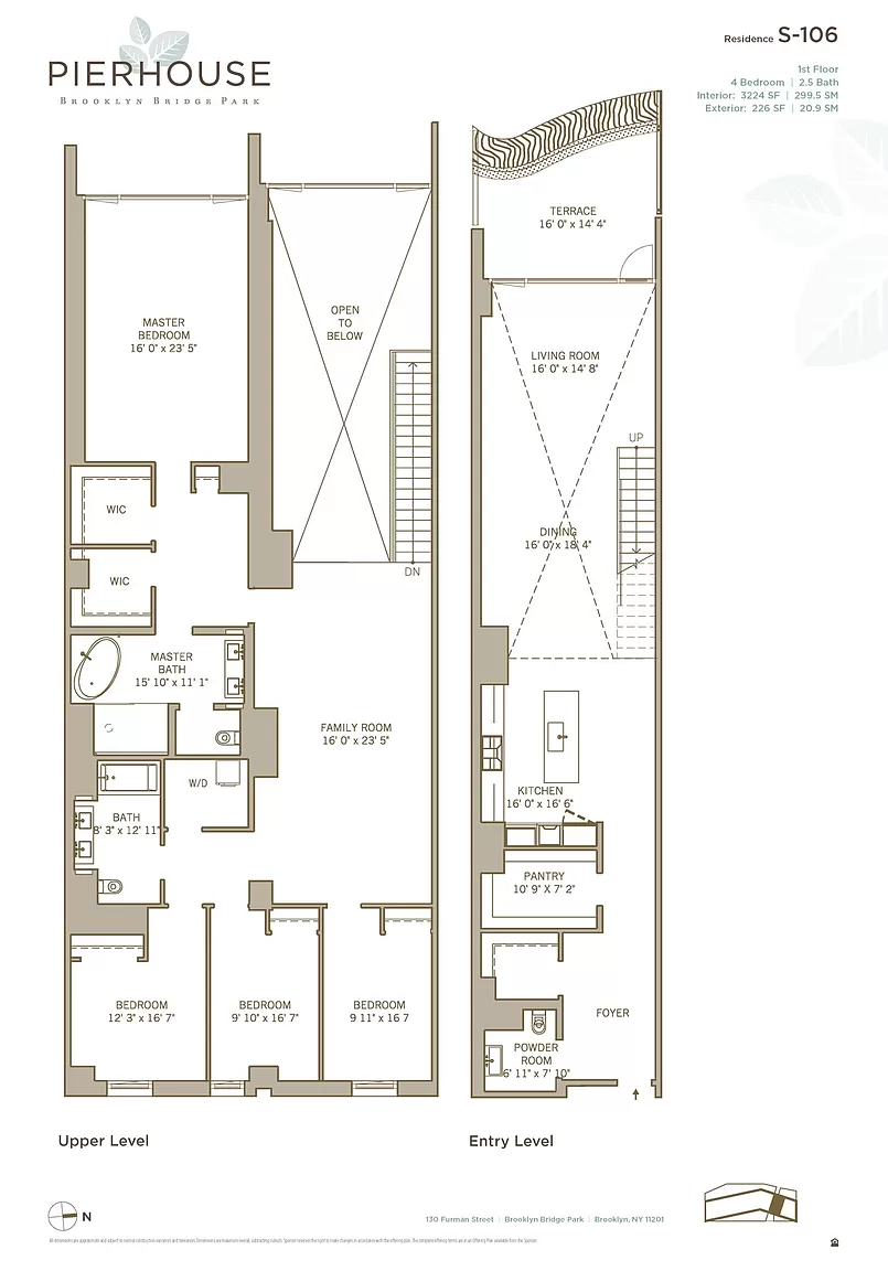 Floorplan for 130 Furman Street, S106