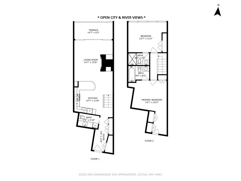 Floorplan for 130 Barrow Street, PH513