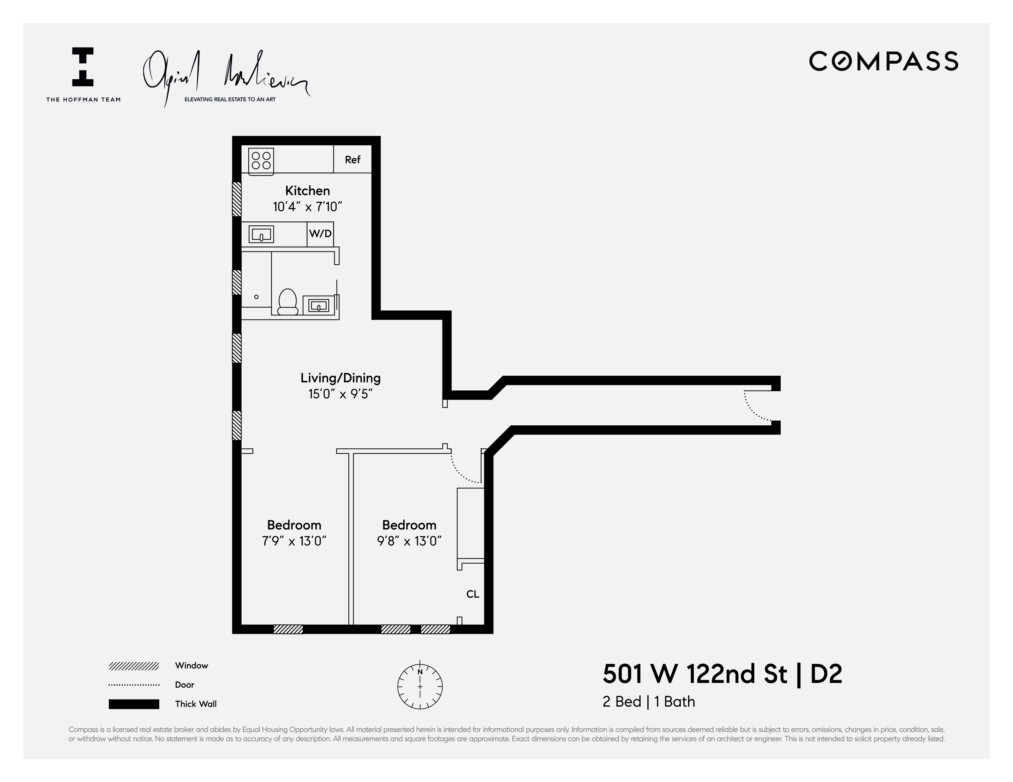 Floorplan for 501 West 122nd Street, D2