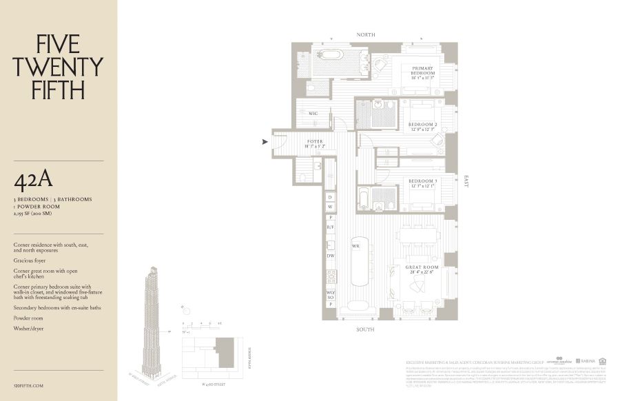 Floorplan for 520 5th Avenue, 42A