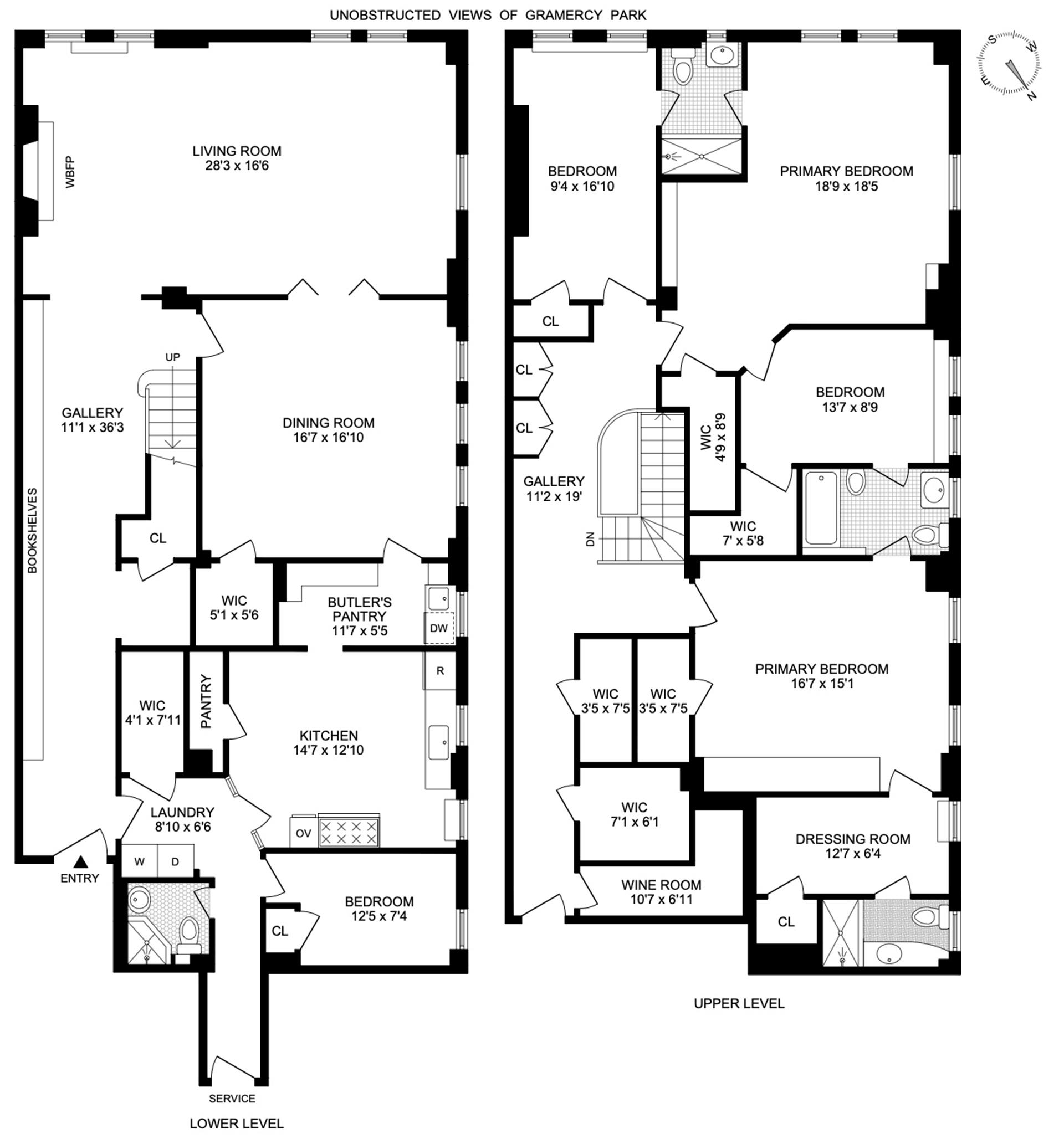 Floorplan for 1 Lexington Avenue, 5A/6A