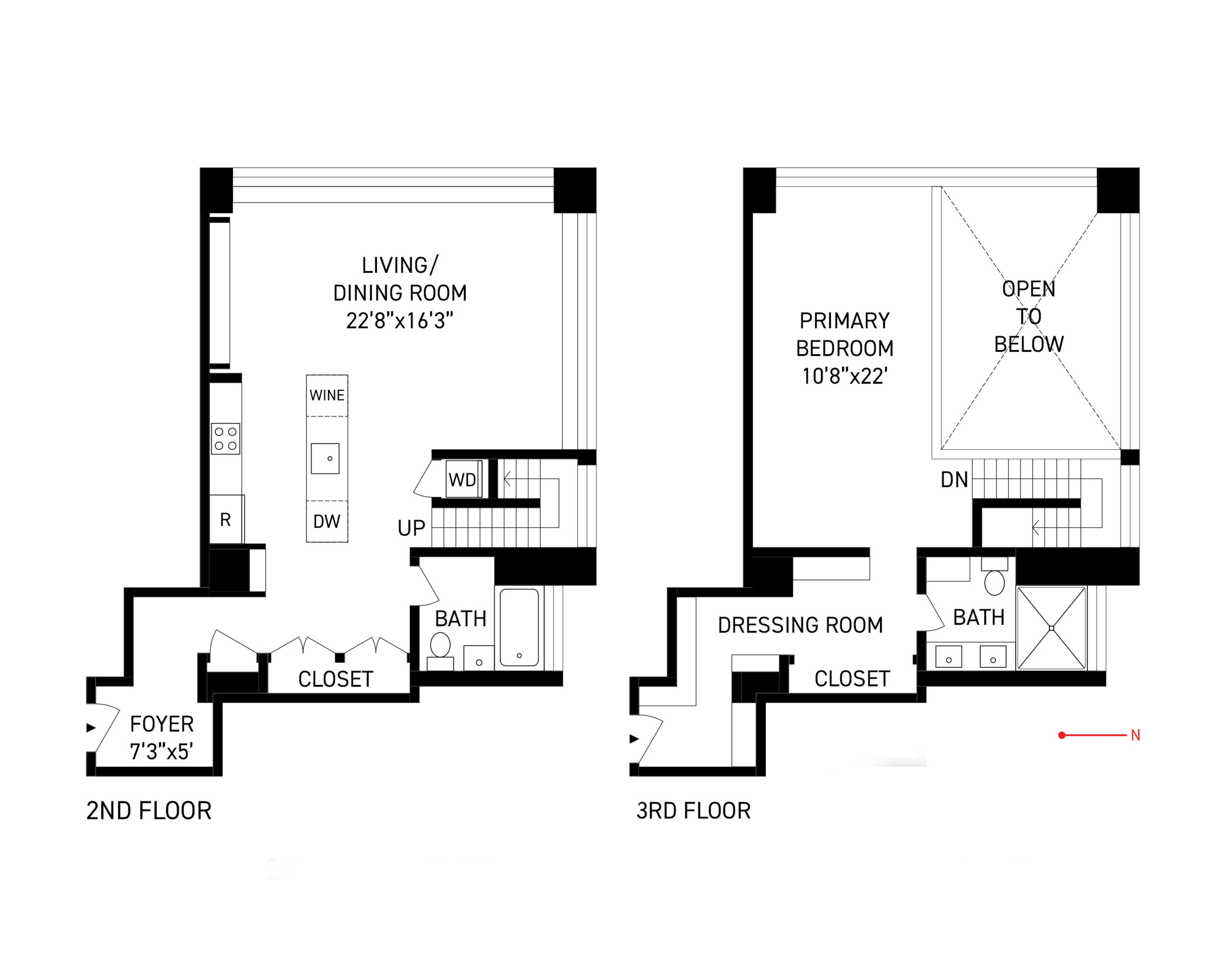 Floorplan for 456 West 19th Street, 2/3D