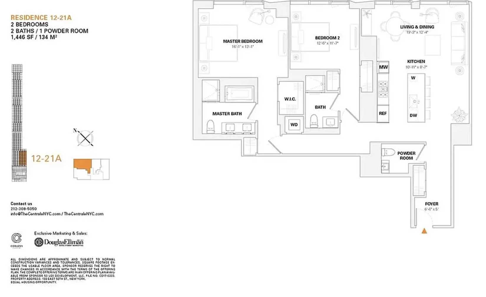 Floorplan for 138 East 50th Street, 15A