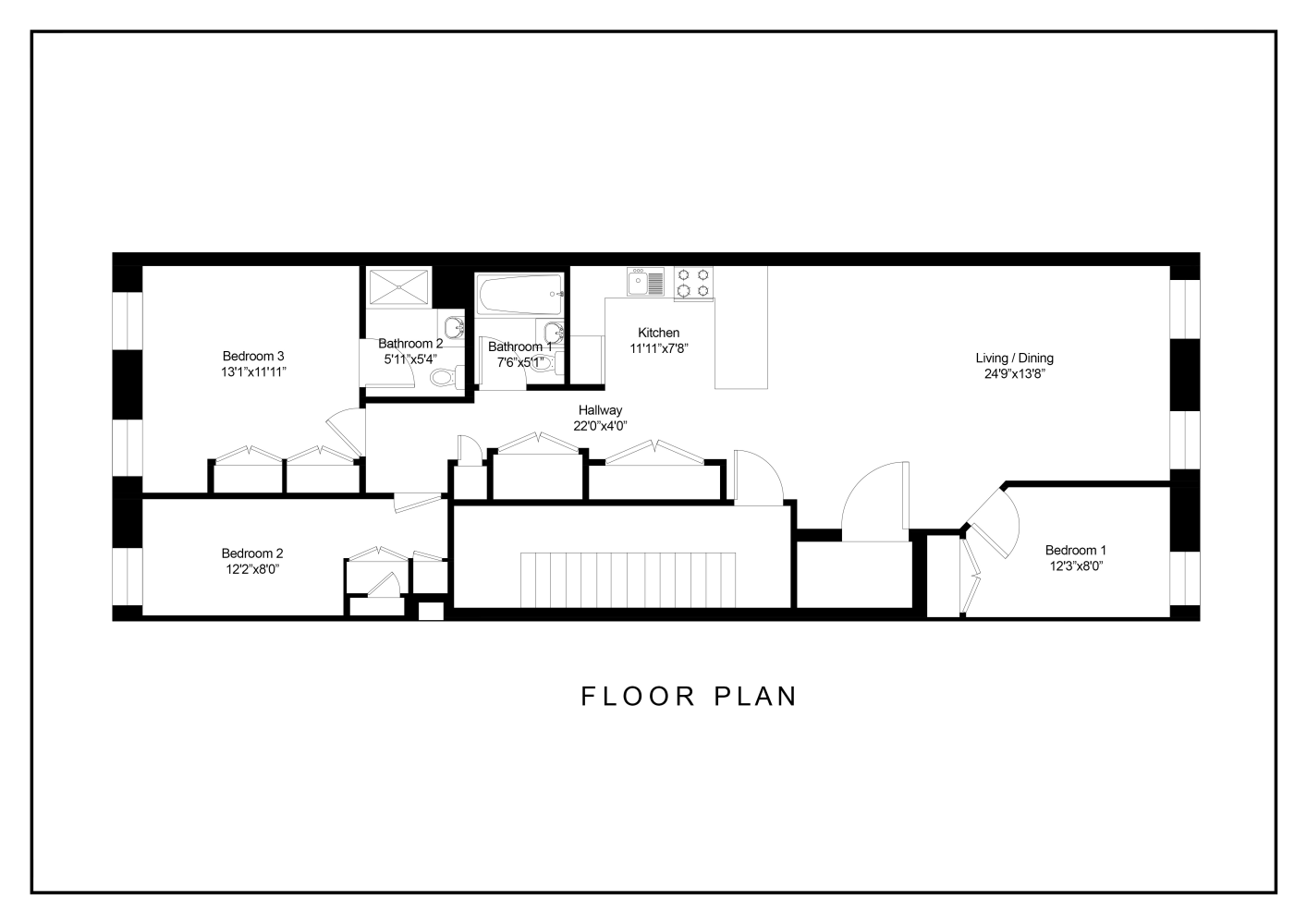 Floorplan for 156 Chambers Street, 6