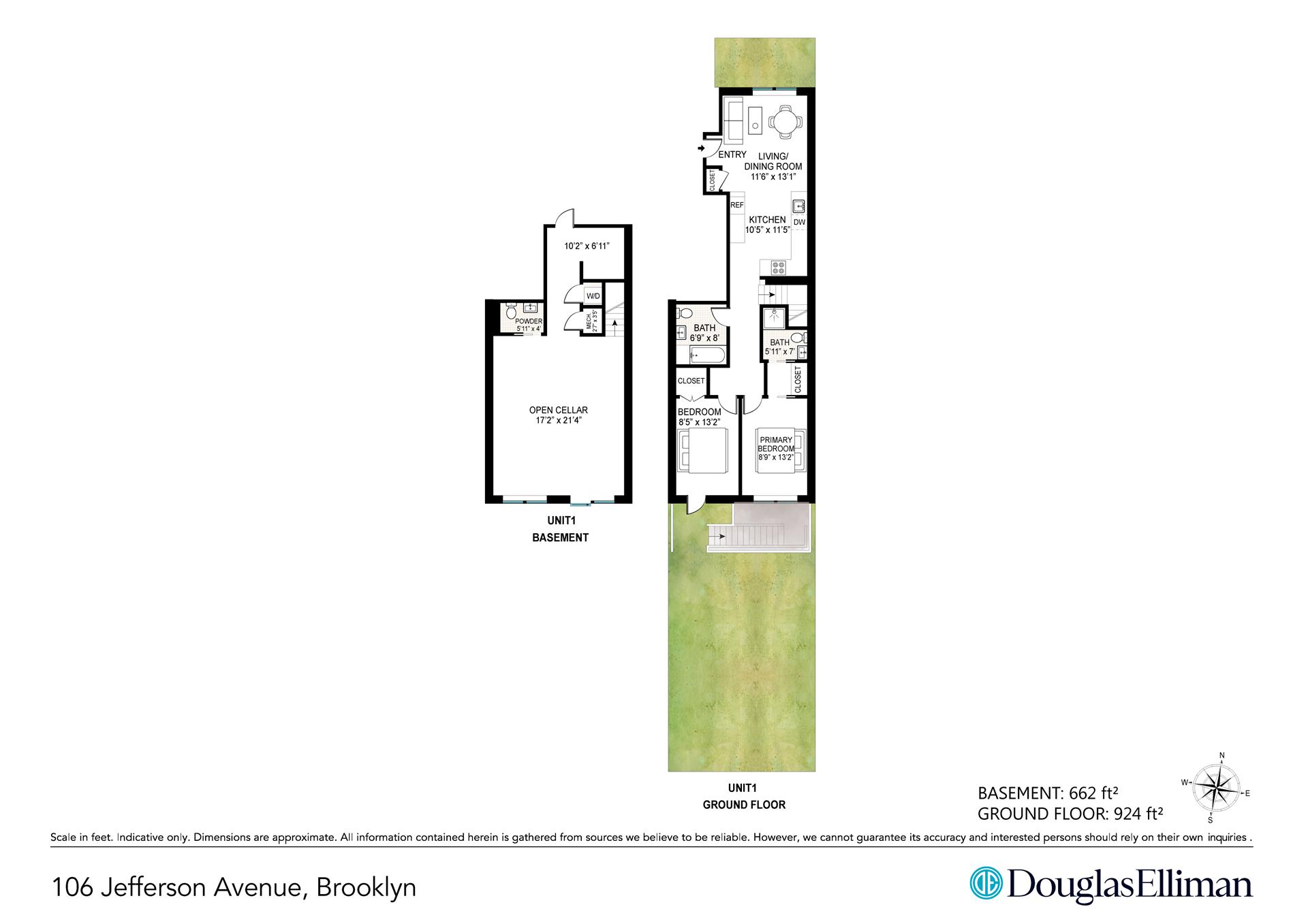 Floorplan for 106 Jefferson Avenue, 1