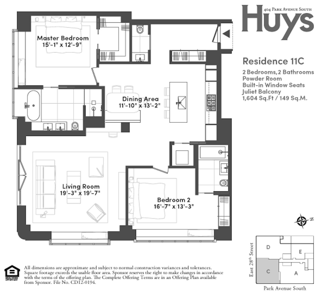 Floorplan for 404 Park Avenue, 11C