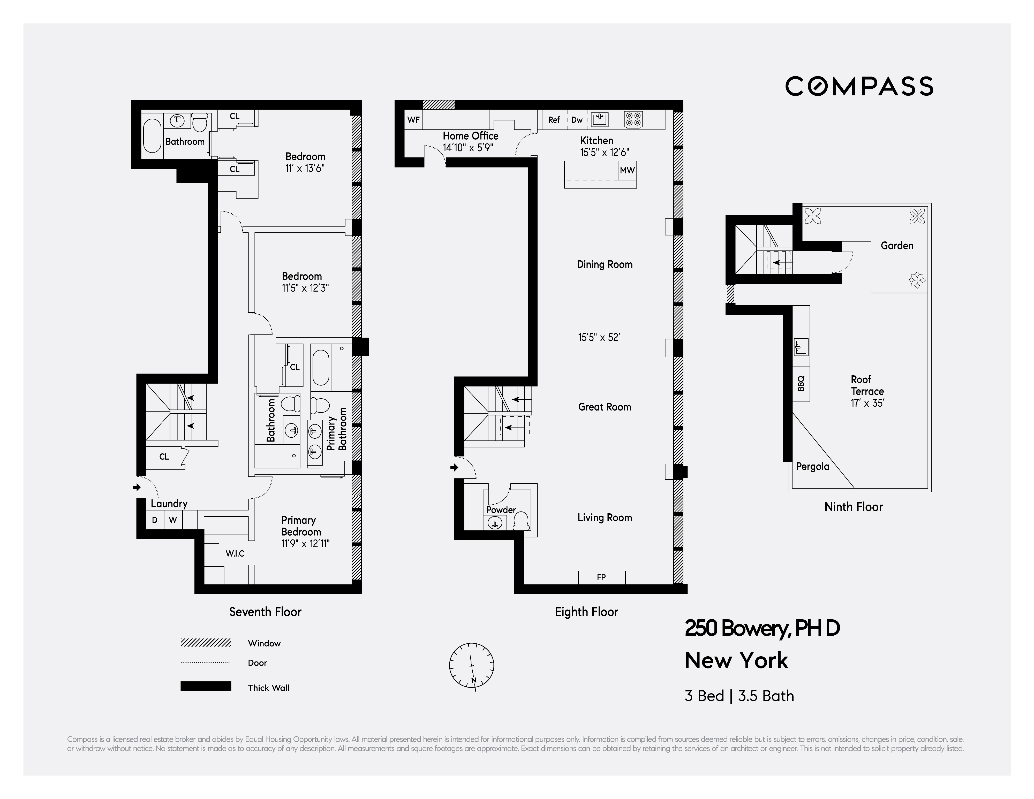 Floorplan for 250 Bowery, PHD