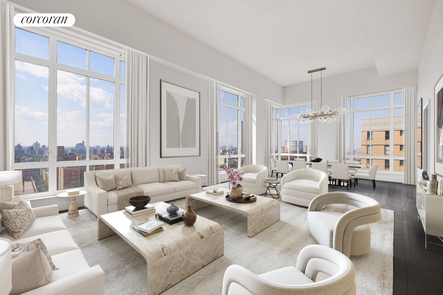 200 East 95th Street 27B, Yorkville, Upper East Side, NYC - 4 Bedrooms  
4.5 Bathrooms  
7 Rooms - 