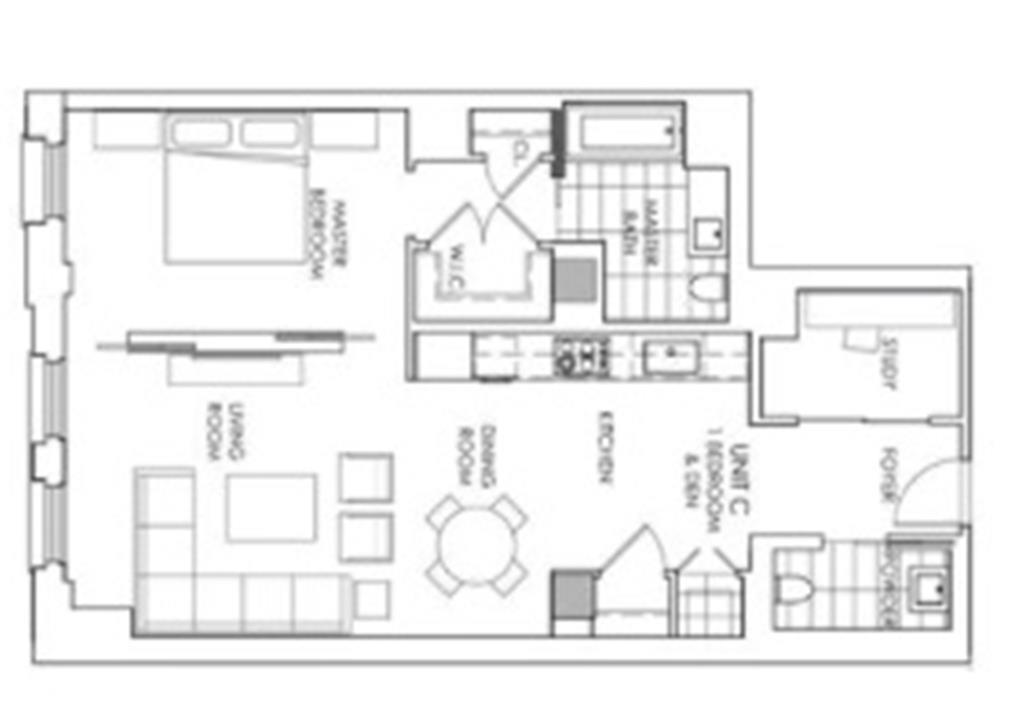 Floorplan for 101 Leonard Street, 4-C