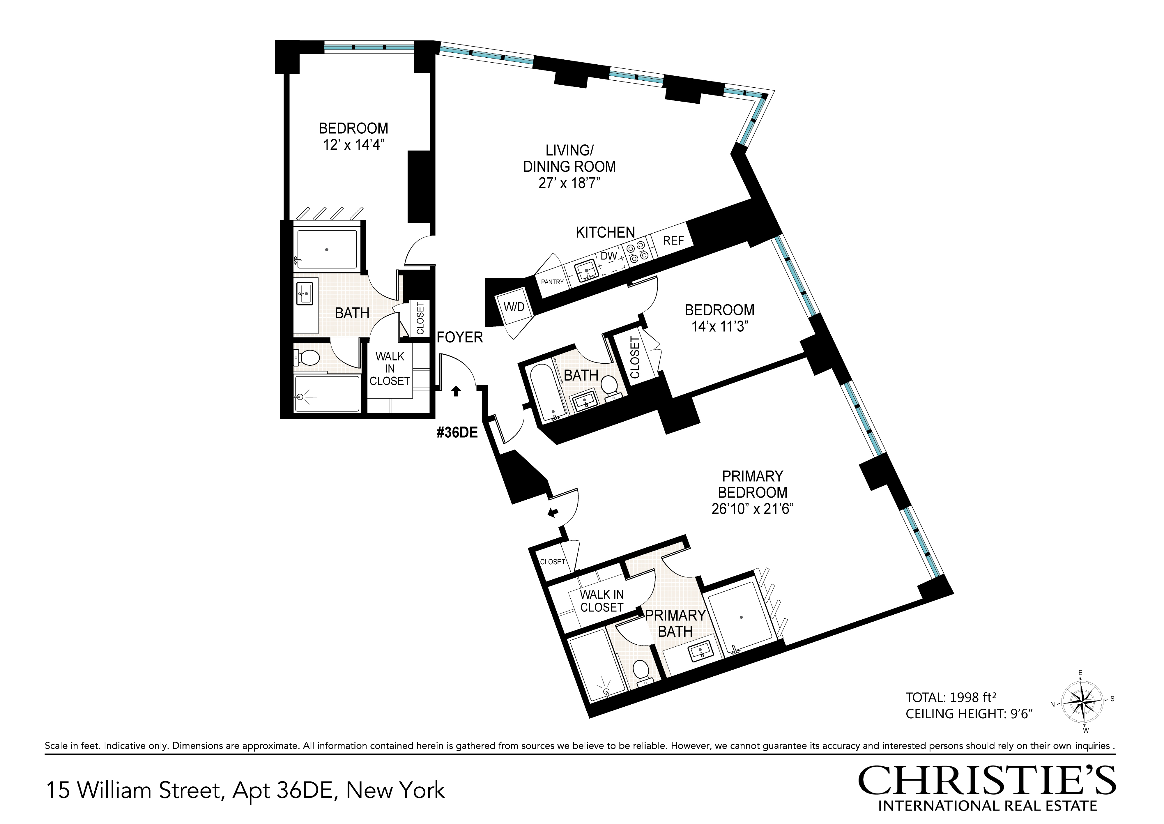 Floorplan for 15 William Street, 36DE