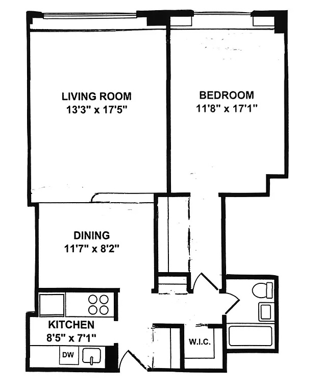 Floorplan for 10 West 66th Street, 20J