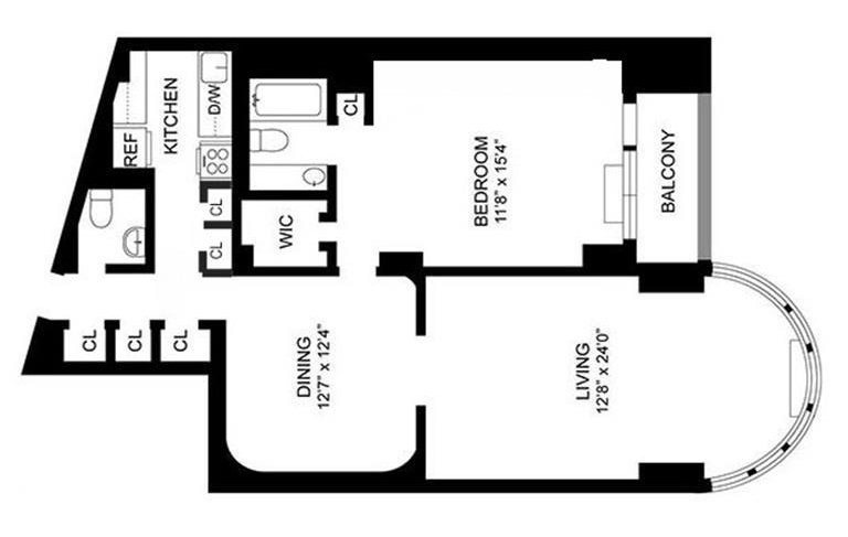 Floorplan for 330 East 38th Street, 10B