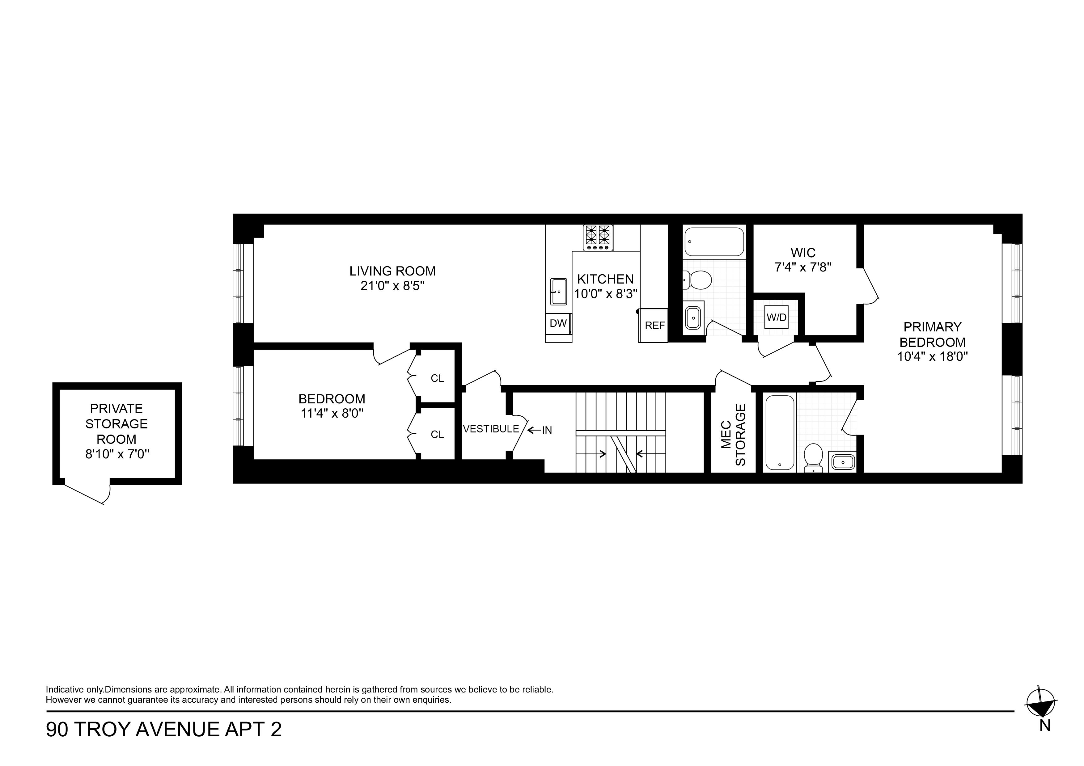 Floorplan for 90 Troy Avenue, 2