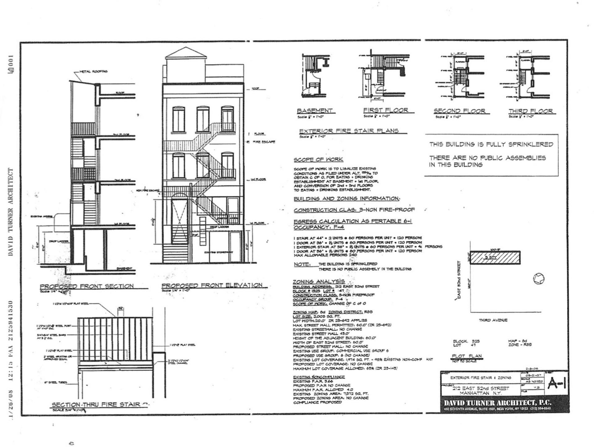 Floorplan for 212 East 52nd Street, RETAIL