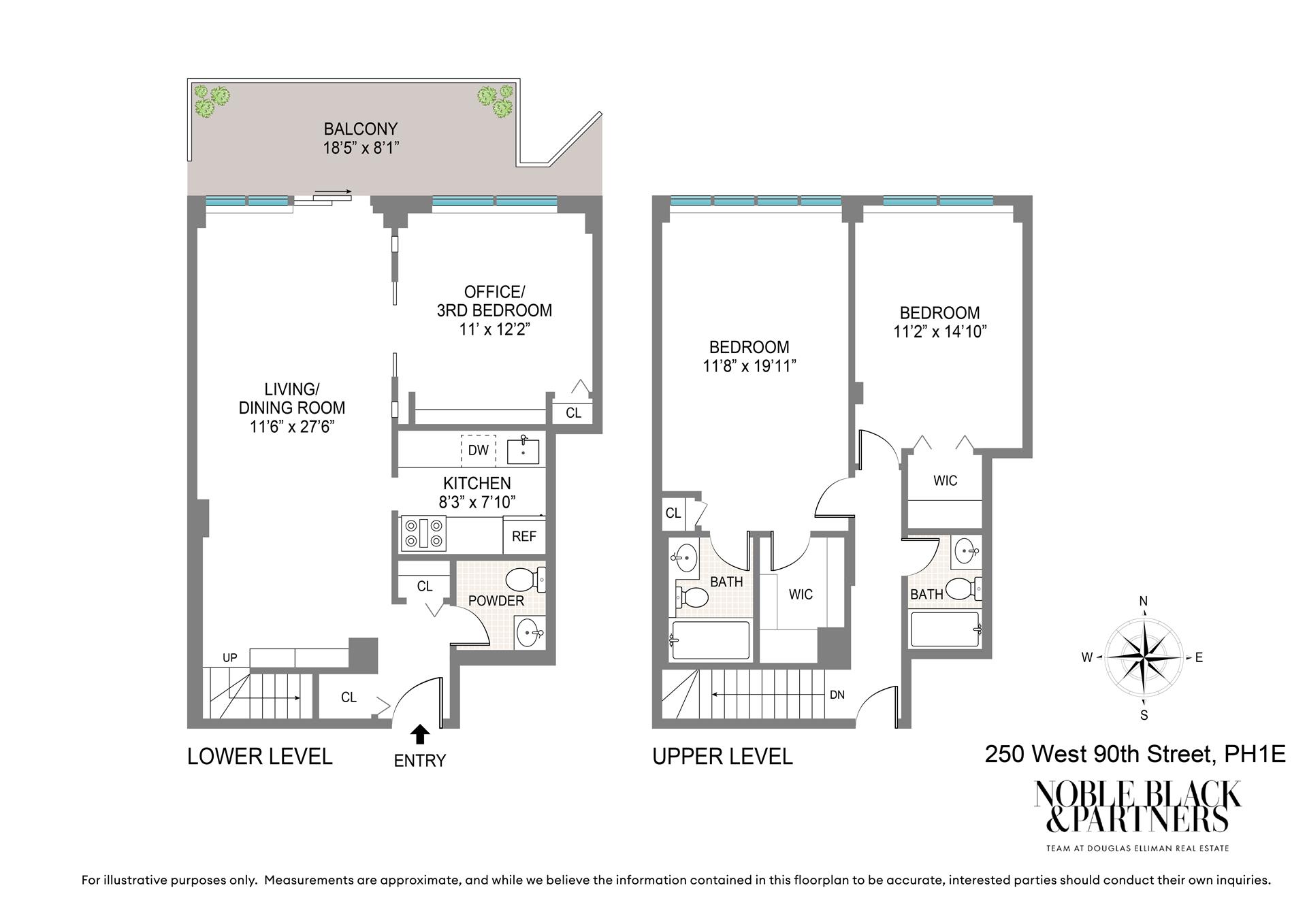 Floorplan for 250 West 90th Street, PH1E