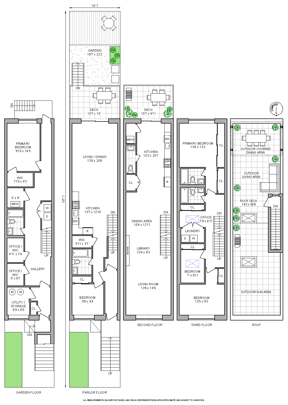 Floorplan for Pacific Street