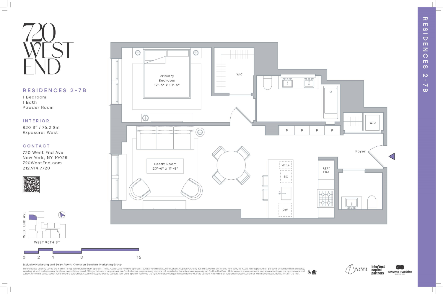 Floorplan for 720 West End Avenue, 4B