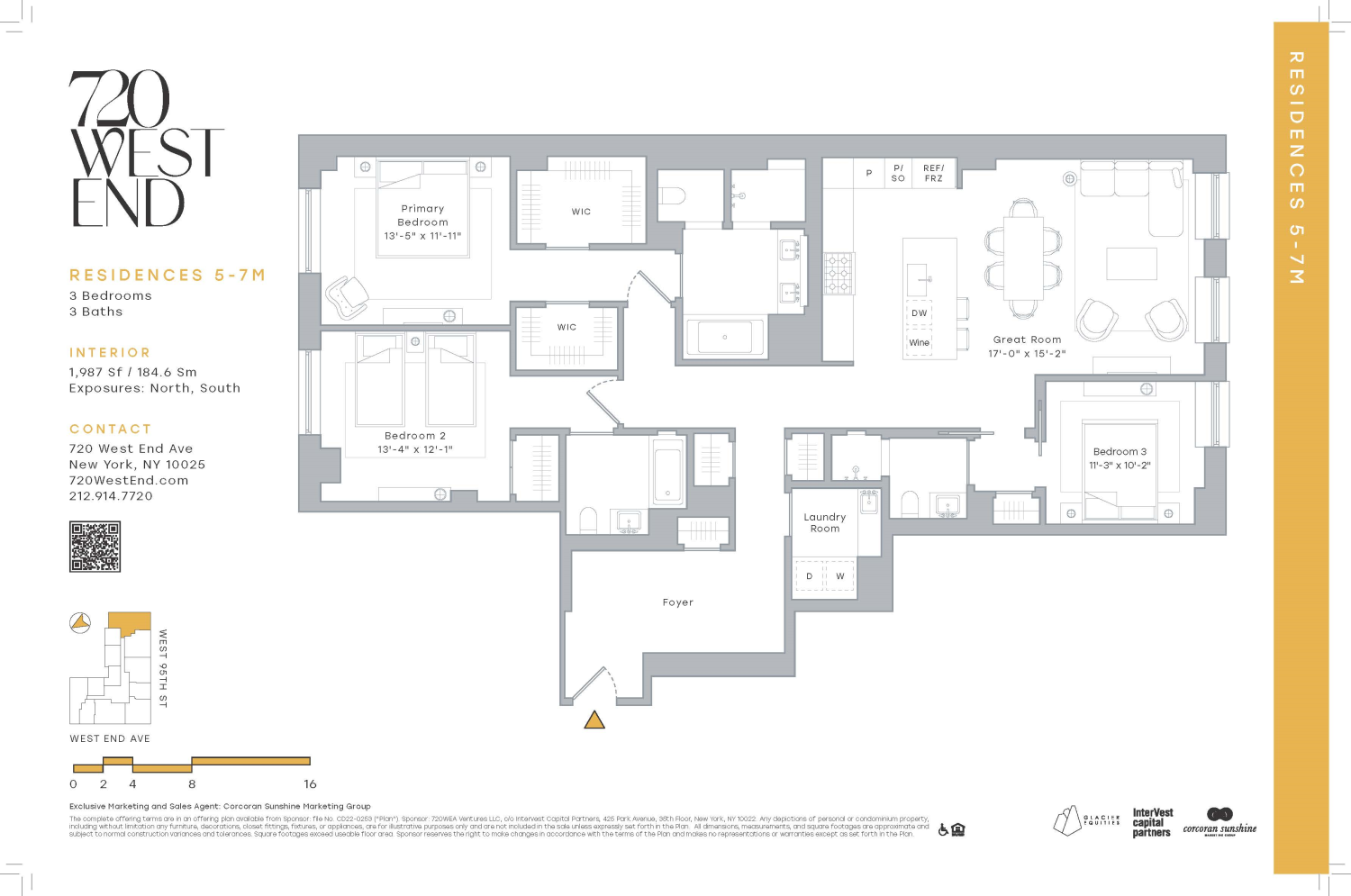 Floorplan for 720 West End Avenue, 7M