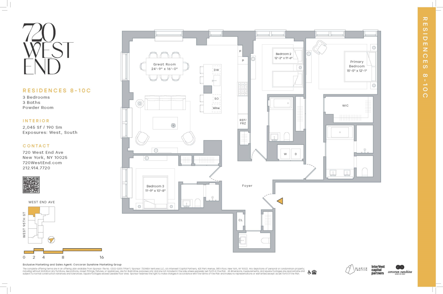 Floorplan for 720 West End Avenue, 8C