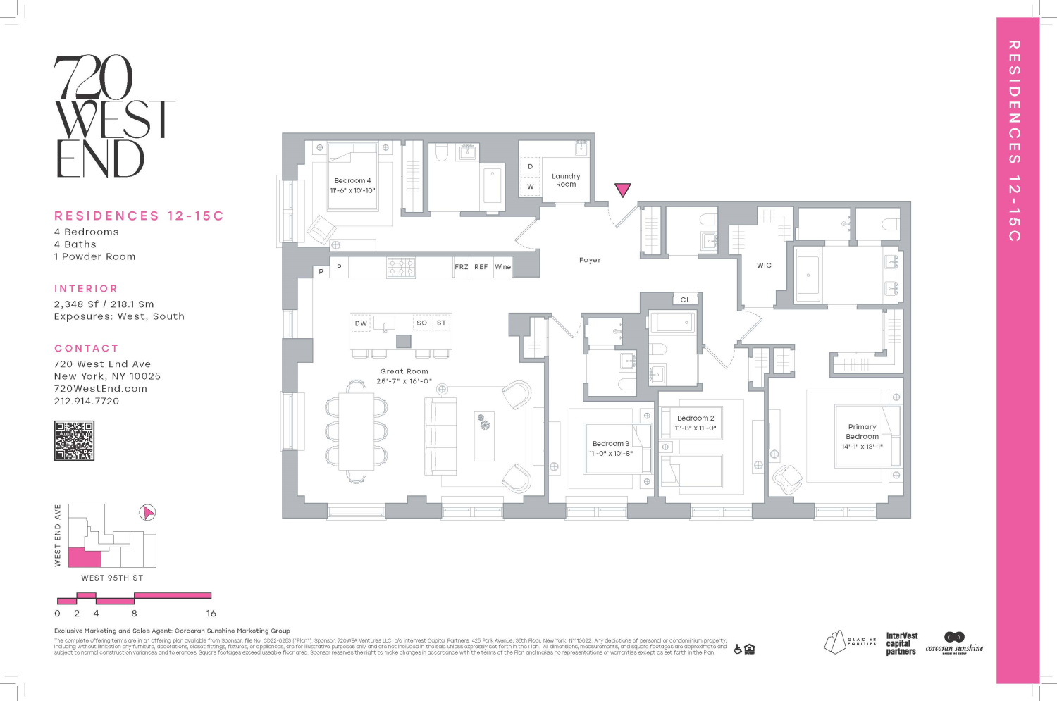 Floorplan for 720 West End Avenue, 12C