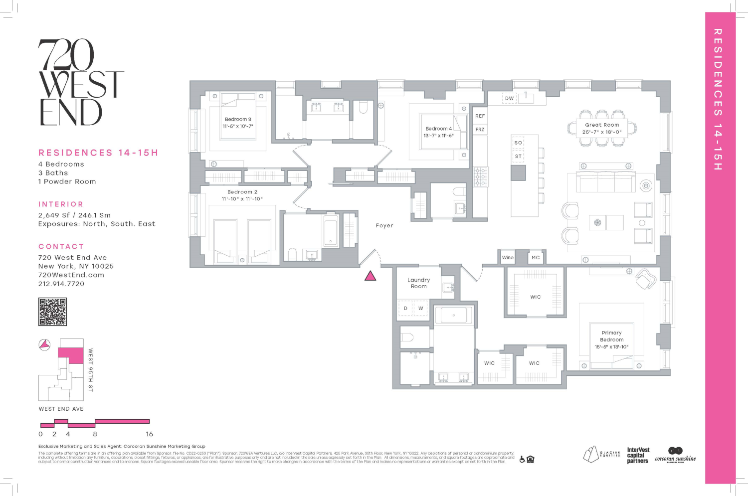 Floorplan for 720 West End Avenue, 14H