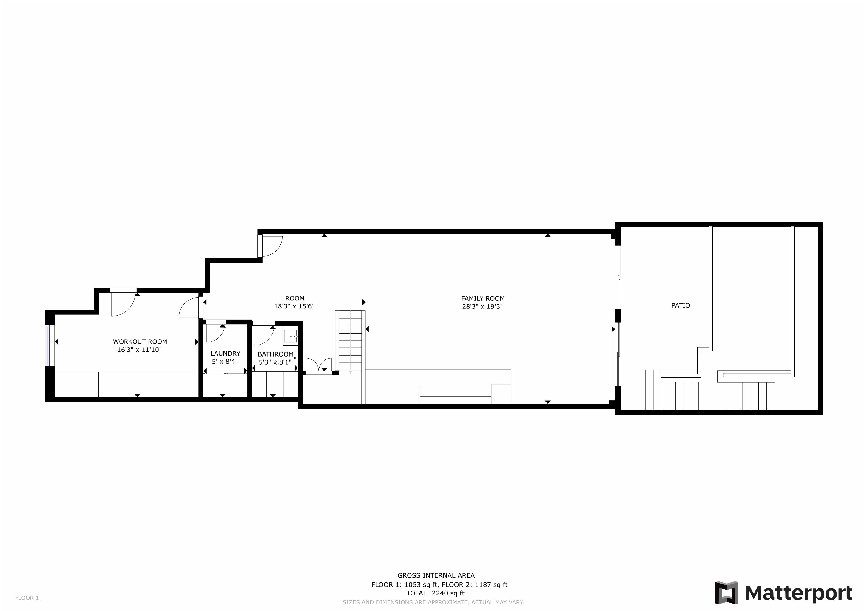 Floorplan for 145 Huntington Street, 1-R