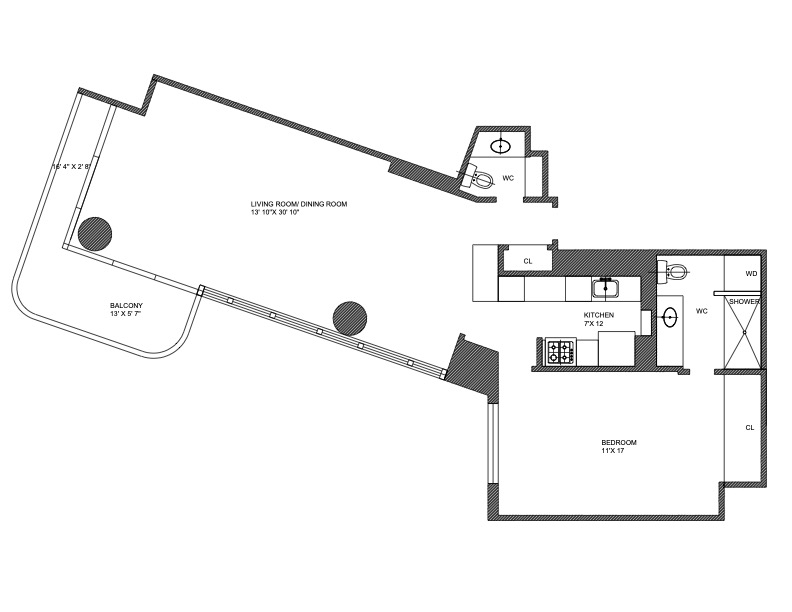 Floorplan for 167 East 61st Street, 15D